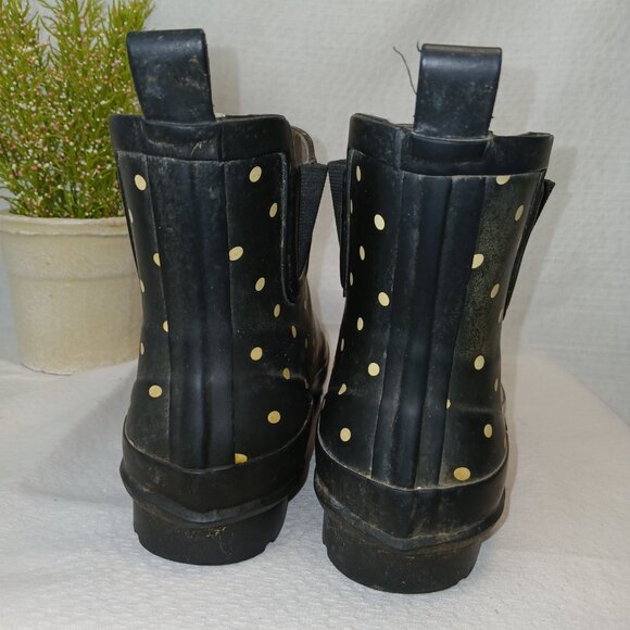 WOMENS   JILEON ANKLE HEIGHT WATERPROOF RUBBER RAIN BOOTS, SIZE 9 - Picture 4 of 7